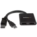 StarTech.com MST Hub - DisplayPort to 2x DisplayPort - Multi Stream Transport Hub - DP 1.2 to DP - Use this multi stream transport hub to connect two DP monitors to a single DP 1.2 port