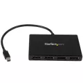 StarTech.com MST Hub - Mini DisplayPort to 4x DisplayPort - Multi Stream Transport Hub - mDP 1.2 - Use this multi stream transport hub to connect four DP monitors to a single mDP 1.2 port