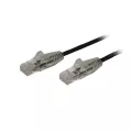 StarTech.com 1 m CAT6 Cable - Slim CAT6 Patch Cord - Black - Snagless RJ45 Connectors - Gigabit Ethernet Cable - 28 AWG (N6PAT100CMBKS)