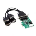 StarTech.com 4 Port Low Profile NATIVE PCI Express Serial Card W/ 16950