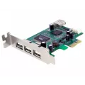 StarTech.com 4 Port PCI Express Low Profile High Speed USB Adapter Card