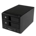 StarTech.com USB 3.0 / eSATA Dual-Bay Trayless 3.5 SATA III Hard Drive Enclosure w/ UASP 2 x SATA 6 Gbps Hot-Swap HDD Enclosure - eSATA for maximum Speed or USB 3.0 for Maximum Compatibility