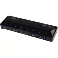 StarTech.com 10-Port USB 3.0 Hub with Charge and Sync Ports - 2 x 1.5A Ports - Desktop USB Hub and Fast-Charging Station - Mobile Device Charger including iPad and iPhone