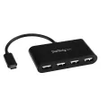 StarTech.com 4 Port USB C Hub - Mini Hub - USB-C to 4x USB-A - USB 2.0