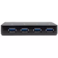 StarTech.com 4-Port USB 3.0 Hub plus Dedicated Charging Port - 1 x 2.4A Port - Desktop USB Hub & Fast-Charging Station - Mobile Device Charger incl iPad & iPhone - USB Battery Charging Spec 1.2