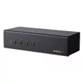 StarTech.com 4-Port Dual Monitor Dual-Link DVI KVM Switch - 4K 60Hz - TAA Compliant KVM Switch