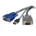 StarTech.com 6 ft Ultra-Thin USB VGA 2-in-1 KVM Cable