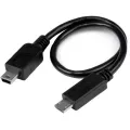 StarTech.com USB OTG Cable - Micro USB to Mini USB - M/M - 8in