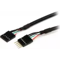 StarTech.com 18in Internal 5 pin USB IDC Motherboard Header Cable M/F