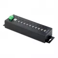 StarTech.com 10-Port Industrial USB 2.0 HUB Metal