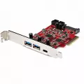 StarTech.com 5-PORT USB PCIE CARD - 10GBPS USB 3.1 GEN 2 PCIE CARD W/ 1X USB-C 2X USB-A - 1X 2 PORT IDC (INTERNAL 5GBPS USB HEADER EXPANSION) - USB C PCI EXPRESS CONTROLLER CARD