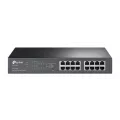 TP-Link 16-Port Gigabit Desktop/Rackmount PoE+ Easy Smart Switch 16 Gigabit RJ45 ports including 8 PoE+ ports 110W PoE Power supply PoE MTU/Port/Tag-based VLAN QoS IGMP