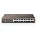 TP-Link 24-Port Gigabit Switch 24 Gigabit RJ-45 ports (10/100/1000) Auto-MDI (X) 19 INrack mountable (1U) steel housing energy-efficiency control