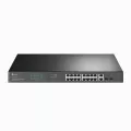 TP-Link 18-Port Gigabit Rackmount Switch with 16-Port PoE+ PORT: 16x Gigabit PoE+ Ports2x Gigabit Non-PoE Ports 2x Combo Gigabit SFP Slots SPEC: 802.3at/af 250 W