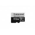 Transcend 512GB microSD w/adapter UHS-I U3 A1 Max 160/125 MB/s