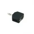 Video seven V7 AUDIO ADAPTER RETAIL 3.5MM JACK TO 2x 3.5MM SOCKET