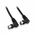 Video seven COAX CABLE 90 DEGREE 1.5M BLACK