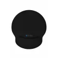 Video seven MEMORY FOAM SUPPORT MOUSE PAD BLACK 9 x 8 IN (230 X 200MM)