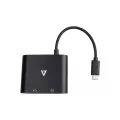 Video seven Black USB C AdapterUSB C to 2X HDMI Adapter