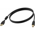 Vision audio visual 1m Black USB 2.0 cable