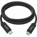 Vision audio visual 1m Black USB-C Cable