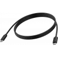 Vision audio visual 2m Black USB-C Cable