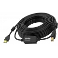 Vision audio visual 15m Black USB 2.0 booster cable