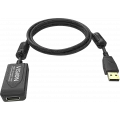 Vision audio visual 5m Black USB 2.0 extension cable