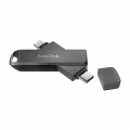 Western Digital SanDisk iXpand Luxe 256GB flash drive USB-C 3.1 for computer and Android + Lightning connectors for iPhone iPad Mac