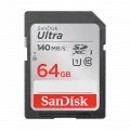 Western Digital SanDisk Ultra 64GB SDXC UHS-I SD Card 140MB/s C10 U1