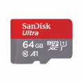 Western Digital SanDisk Ultra microSDXC 64GB UHS-I 140MB/s A1 Class 10 + SD Adapter 2-pack