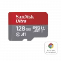 Western Digital SanDisk Ultra microSDXC 128GB card for Chromebooks 140MB/s UHS-I with Adapter