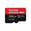 Western Digital Sandisk Extreme Pro microSDXC 256GB UHS-I R200/W140 C10 V30 U3 A2 + SD Adapter