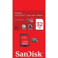 Western Digital SanDisk microSDHC 32GB card + SD adapter