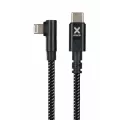 Xtorm Original 90 deg USB-C Lightning cable (1.5m) Black