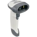 Zebra Symbol LS2208 1D laser barcode scanner white USB cable + hands free stand