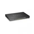 ZyXEL GS1920-24HPv2- 28 Port Smart Managed PoE Switch 24x Gigabit Copper PoE and 4x Gigabit dual pers.-hybrid mode-standalone/NebulaFlex Cloud- 375 Watt PoE