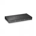 ZyXEL GS1920-48v2 48 Port Smart Managed Switch 48x Gigabit Copper and 4x Gigabit dual pers. hybrid mode standalone or NebulaFlex Cloud