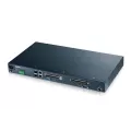 ZyXEL 24-port Annex A VDSL2 17a DSLAM with AC and DC power input Fanless VDSL2 bonding VDSL2 Vectoring IPv6 support