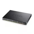 ZyXEL XGS2220-54FP L3 Access Switch 960W PoE 40xPoE+/10xPoE++ 48x1G RJ45 2x10mG RJ45 4x10G SFP+ Uplink incl. 1 yr NebulaFlex Pro