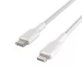 Belkin Lightning to USB-C Cable Braid 2M White