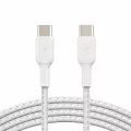 Belkin USB-C to USB-C Braided PVC White 1m Twin Pack