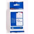 Brother TZ-FA3 12mm - blauw on White - textile tape (3m)