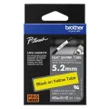 Brother 5.2MM BLACK ON YELLOW HEAT SHRINK TAPE