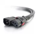 C2G Cables To Go Cbl/6ft Locking C14 to C13 10A 250V Blck