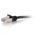 C2G Cables To Go Cbl/0.3m CAT6A Shielded PatchCable Black