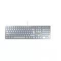 Cherry KC 6000 Slim silver Corded Keyboard USB French