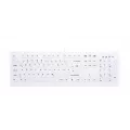 Cherry AK-C8100F-U1-W USB keyboard with silicone membrane keyboard can be switched off disinfectable white 105 keys (DE) IP65