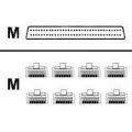 Cisco Systems 8 Lead Octal Cable (68 pin to 8 Male RJ-45s)