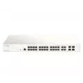 D-Link 28-Port Gigabit PoE+ Nuclias Smart Managed Switch including 4x 1G Combo Ports 370W (With 1 Year License)